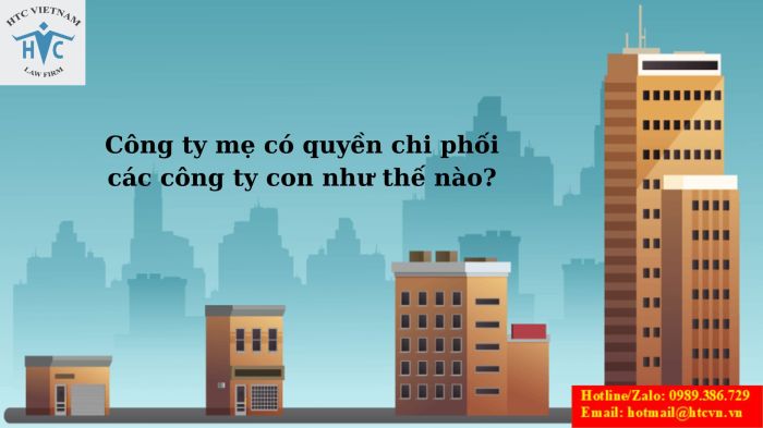 CÔNG TY MẸ CÓ QUYỀN CHI PHỐI CÁC CÔNG TY CON NHƯ THẾ NÀO?